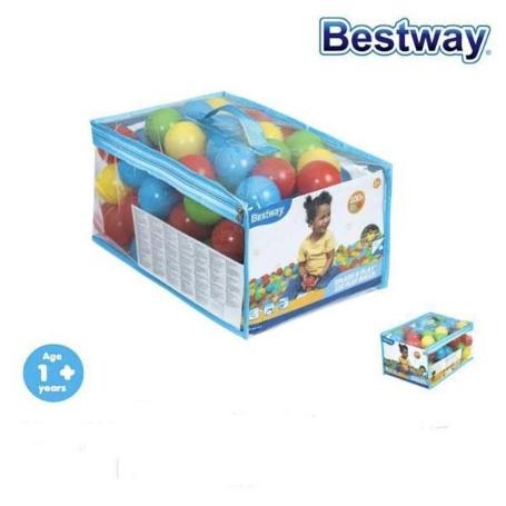 BESTWAY BOLAS DE COLORES PARA PISCINA 5,85 CMS - CAJA 100 UNIDADES