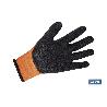 GUANTE NARANJA FLUOR CON REVESTIMIENTO LATEX TERMICO T-8   CAJA 12 UNID.