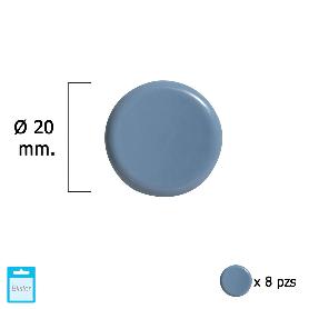 DESLIZANTE GRIS PTFE Ø20 (BLISTER 8 UNIDADES)