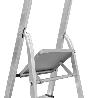 ESCALERA ALUMINIO 5 PELDAÑOS PLEGABLE, USO DOMÉSTICO, ANTIDESLIZANTE, LIGERA Y RESISTENTE