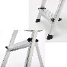 ESCALERA ALUMINIO 5 PELDAÑOS PLEGABLE, USO DOMÉSTICO, ANTIDESLIZANTE, LIGERA Y RESISTENTE
