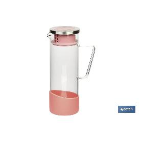 JARRA BOROSILICATO ROSA 1300 ML