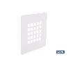 REJILLA DE DUCHA EN BLANCO MATE 125 X 125 MM