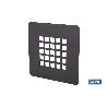 REJILLA DE DUCHA EN NEGRO MATE 125 X 125 MM