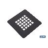 REJILLA DE DUCHA EN NEGRO MATE 125 X 125 MM