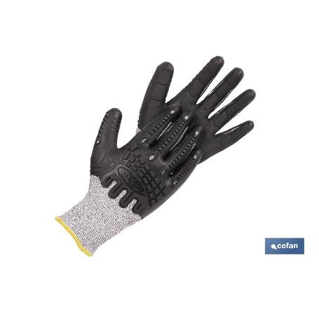 GUANTE PROTECTION 360 TPE ANTI IMPACTO Y ANTICORTE T-9 VENTA UNITARIA