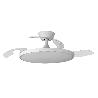 ORBEGOZO VENTILADOR TECHO RETRACTIL BLANCO 4 ASPAS CP168105