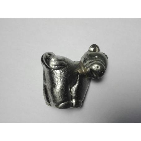 POMO TIRADOR FORMA CABALLO BERNIAL IMITACION PLATA SATINADA PARA ARMARIO INFANTILES