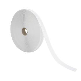 CINTA VELCRO FELPA CON ADHESIVO BLANCO ROLLO 25 METROS