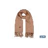 CHAL, 50% LANA 50% CACHEMIR. MODELO IRIS (MARRÓN CAMEL)