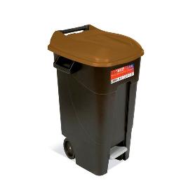 CUBO CON PEDAL ECO 120 L MARRON