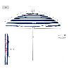 PARASOL 200 CM TUBO GRIS 28/32 MM POLYESTER ANTI-UV