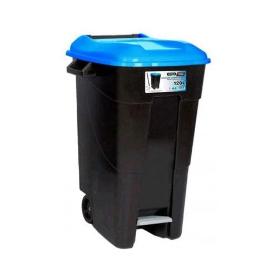 CONTENEDOR DE RESIDUOS CON PEDAL 120 L TAYG ACABADO AZUL ACABADO AZUL ACABADO AZUL