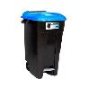 CONTENEDOR DE RESIDUOS CON PEDAL 120 L TAYG ACABADO AZUL ACABADO AZUL ACABADO AZUL