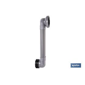 MANGUITO HORIZONTAL DE CONEXIÓN AJUSTABLE Ø90 MM - 90/110 MM 490-170 MM