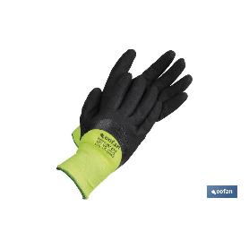 GUANTE IMPREG. NITRILO ESPUMA PROTECC. FRIO T-9   CAJA 12 UNID.