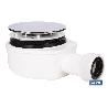 VÁLVULA SIFÓNICA DUCHA EXTRAPLANA CON SALIDA Ø32-40 MM Ø143 MM CON EMBELLECEDOR