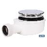 VÁLVULA SIFÓNICA DUCHA EXTRAPLANA CON SALIDA Ø32-40 MM Ø143 MM CON EMBELLECEDOR