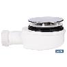 VÁLVULA SIFÓNICA DUCHA EXTRAPLANA CON SALIDA Ø32-40 MM Ø143 MM CON EMBELLECEDOR