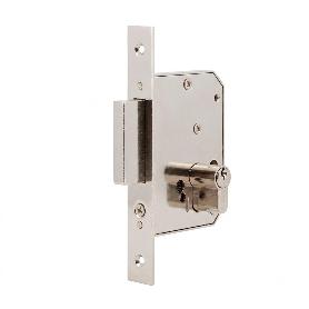 CERRADURA 4205 50 MM NIQUELADO PALANCA DESLIZANTE