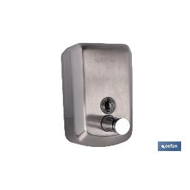 DOSIFICADOR DE JABÓN EN ACERO INOXIDABLE 304 CEPILLADO 500 ML 10 X 6 X 15,5 CM