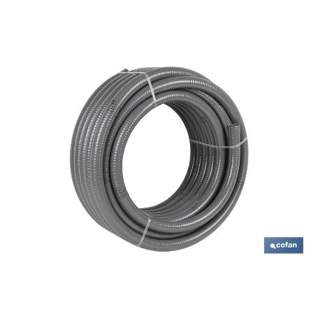 ROLLO DE TUBERÍA HIDRO GRIS CERTIFICADA Ø32 MM 25 M