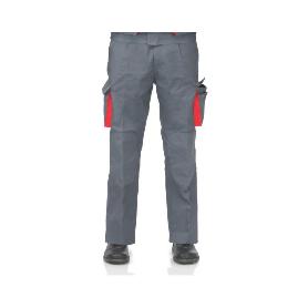 PANTALON SUPERTOP GRIS-NARANJA T-44