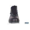 BOTA DE PIEL NEGRA CON VELCRO S3S MODELO URIAN PRO TALLA 42