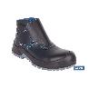 BOTA DE PIEL NEGRA CON VELCRO S3S MODELO URIAN PRO TALLA 45