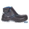 BOTA DE PIEL NEGRA CON VELCRO S3S MODELO URIAN PRO TALLA 47