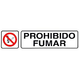 ROTULO ADHESIVO 250X63 MM. PROHIBIDO FUMAR