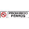 ROTULO ADHESIVO 250X63 MM. PROHIBIDO PERROS