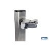 TENDEDERO FIJO DE PARED DE DOS PIEZAS INOXIDABLE 304 3 POLEAS 36.5 X 9.5 CM