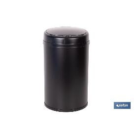 CUBO DE BASURA  NEGRO CON SENSOR Y CUBO INTERIOR 30 L 52 X 30,5 CM