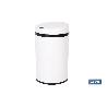 CUBO DE BASURA BLANCO CON SENSOR Y CUBO INTERIOR 30 L 52 X 30,5 CM