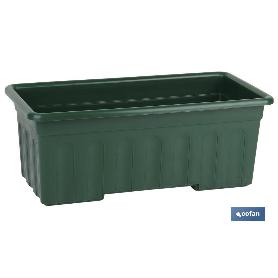 JARDINERA VERDE  MODELO AZAHAR 40X20X15.5CM   CAJA 12 UNID.