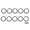 BOLSA DE 10 UNIDADES DE GOMAS CIERRE PARA VÁLVULA CLICK-CLACK Ø31-37 MM