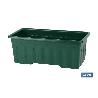 JARDINERA VERDE  MODELO AZAHAR 40X20X15.5CM   CAJA 12 UNID.