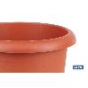 MACETA MARRON MODELO GARDENIA 35X28.8+ PLATO28CM VENTA UNITARIA