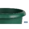 MACETA VERDE MODELO GARDENIA 35X28.8+ PLATO28 CM   CAJA 6 UNID.