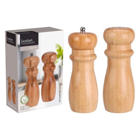 MOLINILLO BAMBU SAL + PIMIENTA 16X5 CM
