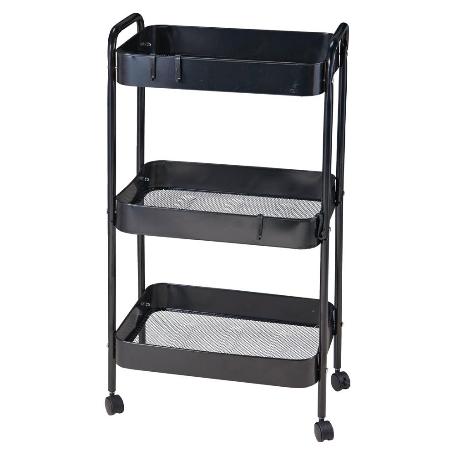 VERDULERO CON RUEDAS 72 CM NEGRO