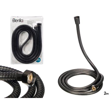 MANGO DUCHA 2 M NEGRO