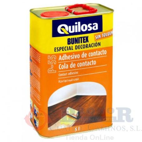 COLA DE CONTACTO BUNITEX P-55. TIEMPO ABIERTO LARGO. GRANDES SUPERFICIES. CAPACIDAD 5L - QUILOSA