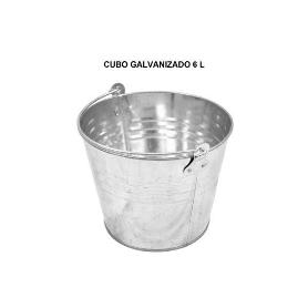 6 LTS CUBO CHAPA GALVANIZADA ECONOMICO SIN ABRIDOR PARA ENFRIAR BOTELLINES