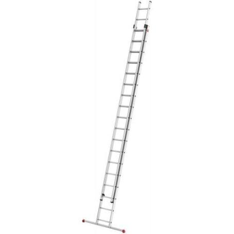 HAILO-7218-007-ESCALERA ALUMINIO 2 TRAMOS CORREDERA PROFISTEP DUO (2X18 PELDAÑOS)