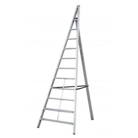 GIERRE-AL520-ESCALERA TRIANGULAR DE ALUMINIO TRITTIKA (10 PELDAÑOS)