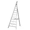 GIERRE-AL520-ESCALERA TRIANGULAR DE ALUMINIO TRITTIKA (10 PELDAÑOS)
