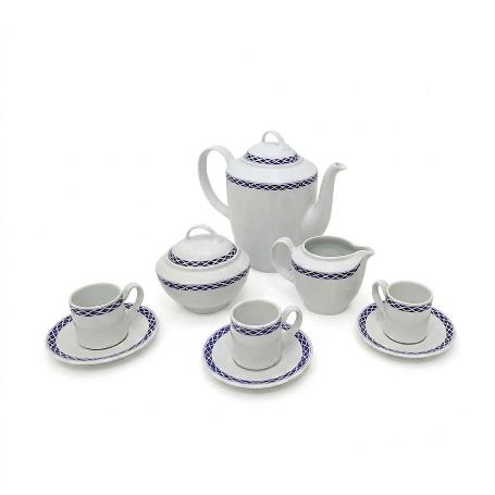 CAFE 27 PIEZAS ALOIA ELEGANCE AZUL