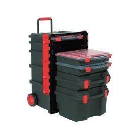TALLER MÓVIL. PLÁSTICO RÍGIDO. MODULAR. 500X410X770MM. 3 ESTUCHES + 1 MALETA + 1 CAJÓN - TAYG